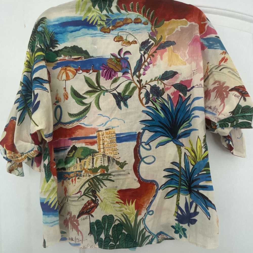 ZARA- women’s Shirt with ties on the sides of the arm